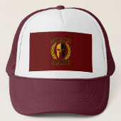 Casquette Molon Labe Spartan Mask Laurels Rouge Bourgogne (Devant)