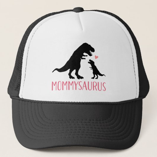 Casquette Mommysaurus mère et bébé dinosaure (Devant)