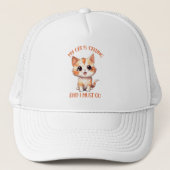 Casquette Mon Chat Appelle Un Chat Orange Cute (Devant)