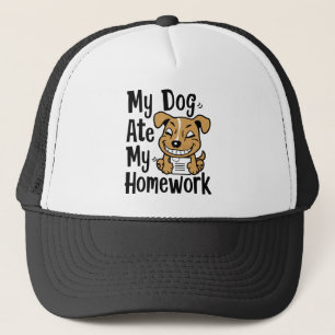 Casquette Mon chien a mangé mes devoirs
