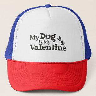 Casquette Mon chien est mon Valentin - Cœurs et pour les amo
