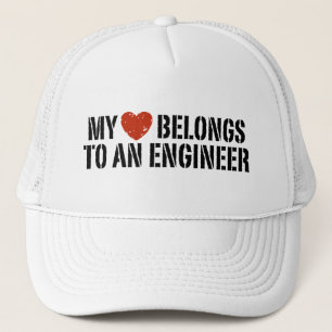 Casquette Mon coeur appartient à un ingénieur