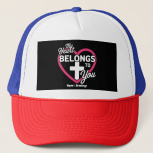 Casquette Mon coeur appartient à vous mignon cadeau pour les