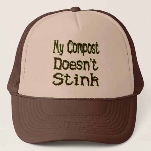 Casquette Mon Compost ne pue pas Funny Gardener (Devant)