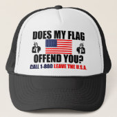 Casquette Mon drapeau vous offense-t-il ? (Devant)
