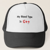 Casquette Mon groupe sanguin est c++ (Devant)