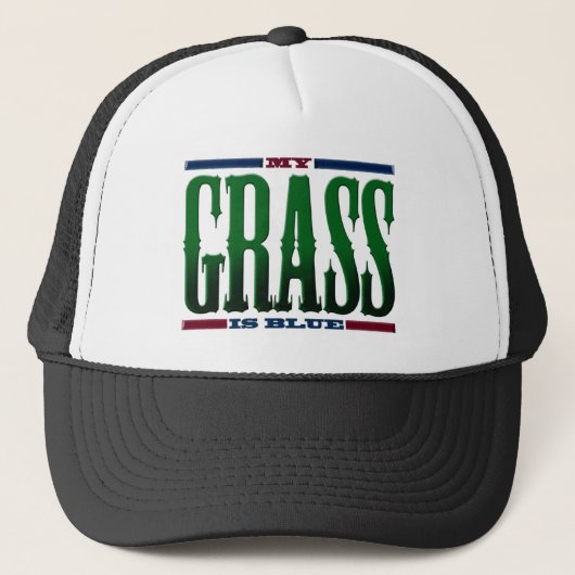 Casquette "Mon herbe est bleue " (Devant)