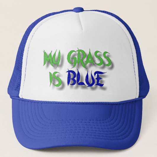 CASQUETTE MON HERBE EST BLUE-HAT (Devant)