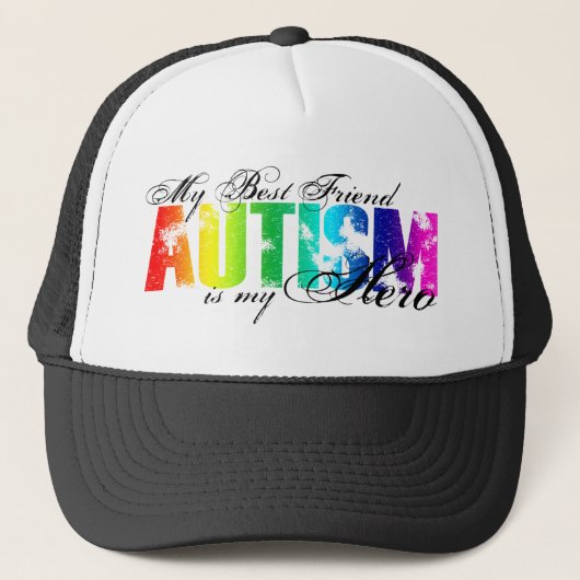 Casquette Mon meilleur ami mon héros - autisme (Devant)