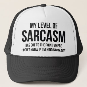 Casquette Mon Niveau De Sarcasme