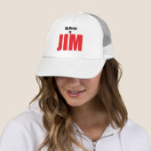 Casquette Mon nom est JIM (En situation)