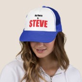 Casquette Mon nom est Steve (En situation)