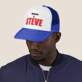 Casquette Mon nom est Steve (En situation)