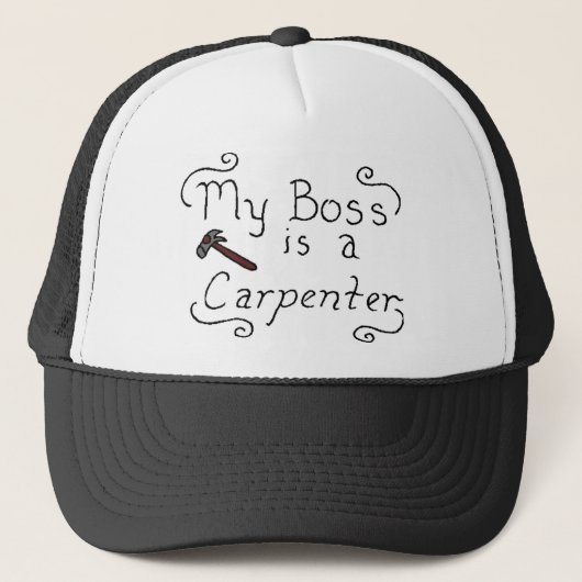 Casquette Mon patron est un charpentier juif (Devant)