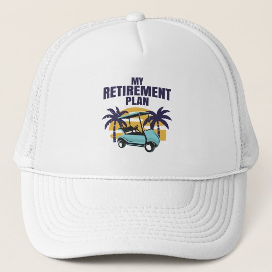 Casquette Mon plan de retraite de golf (Devant)