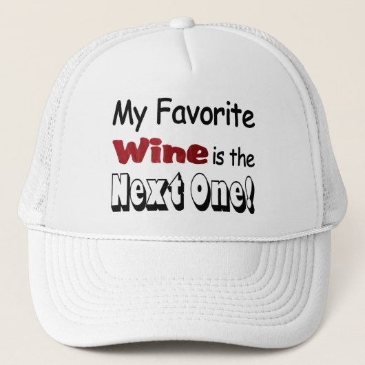 Casquette Mon vin préféré (Devant)