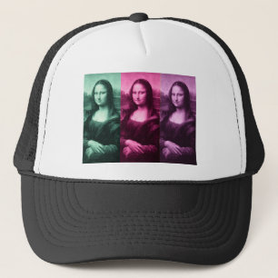 Casquette Mona Lisa Rose vert violet