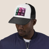Casquette Mona Lisa Rose vert violet (En situation)