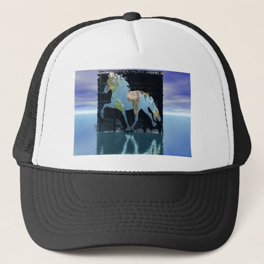 Casquette Monde des chevaux islandais (Devant)