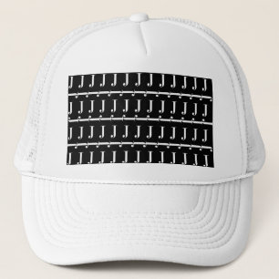 Casquette Monogram Initial Letter J, Choose Background Color