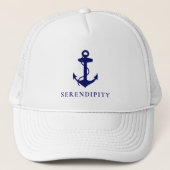 Casquette Monogramme classique Ancre de bateau (Devant)