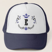 Casquette Monogramme de couronne 'E' (Devant)