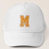 Casquette Monogramme de la variation orange (Devant)