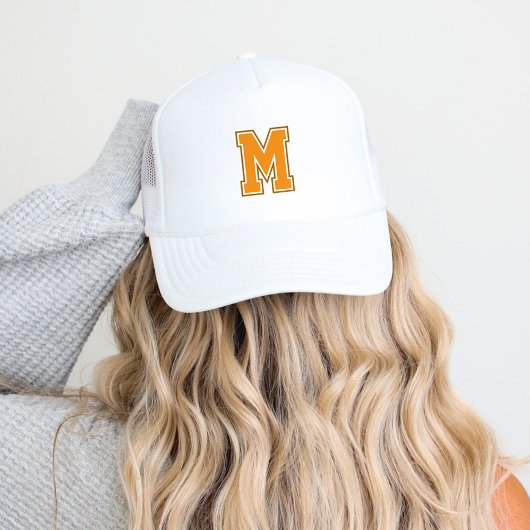 Casquette Monogramme de la variation orange