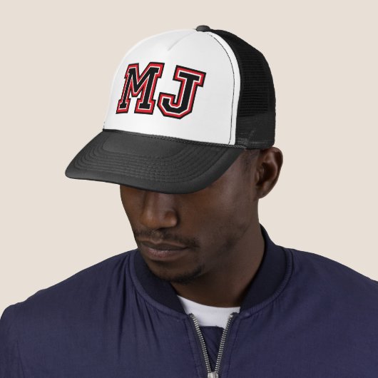 Casquette Monogramme de "MJ" (En situation)