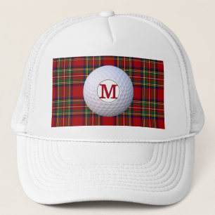 Casquette Monogramme du clan écossais sur carreaux tartan Ro