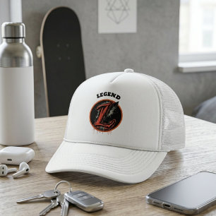 Casquette Monogramme graffiti Lettre "L" personnalisable