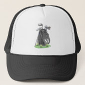Casquette Monogramme Initial Golf Noir (Devant)