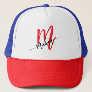 Casquette Monogramme moderne personnalisé