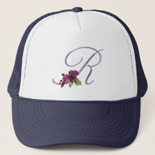 Casquette Monogramme rose R de roses