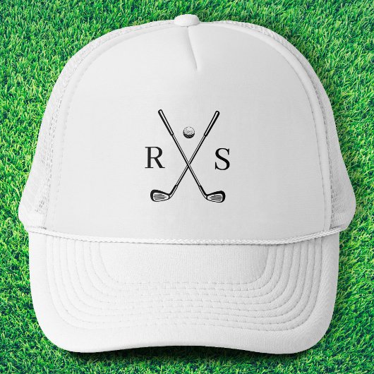 Casquette Monogramme simple et élégant Golf initial