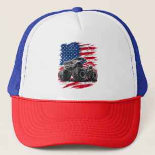 Casquette Monster Truck USA Drapeau américain