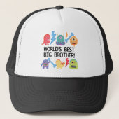 Casquette Monstres World Meilleur Big Brother (Devant)