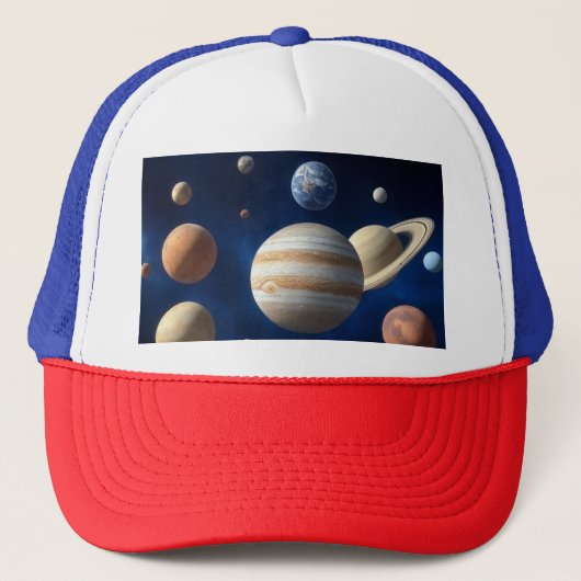 Casquette Montage d'un système solaire (Devant)