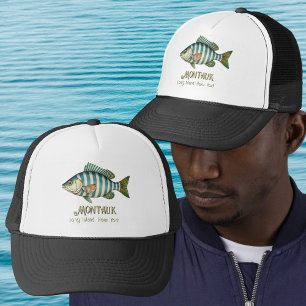 Casquette Montauk Long Island New York nautique poisson