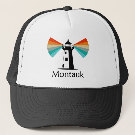 Casquette Montauk Point Phare de New York Arc en ciel (Devant)