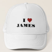 Casquette Montre ton amour ! Coeur rouge, personnalisé (Devant)