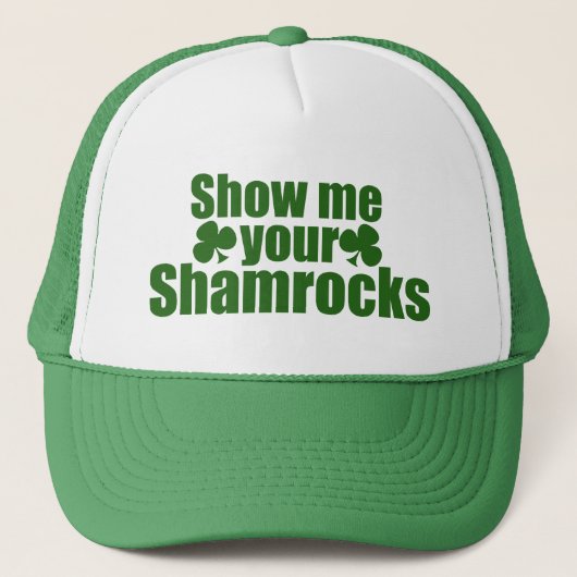Casquette Montrez-moi vos Shamrocks (Devant)