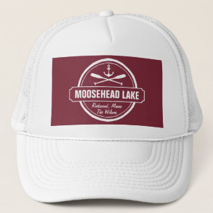Casquette Moosehead Lake Maine ancre ville personnalisée et