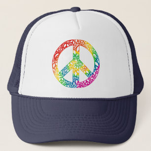 Casquette Morceaux d'arc-en-ciel de paix