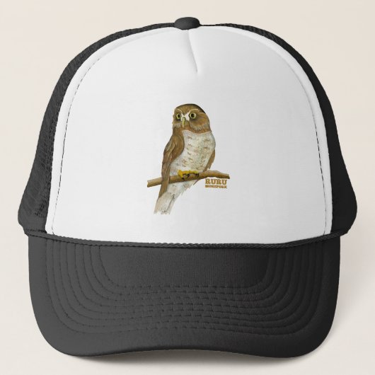 Casquette Morepork Ruru Oiseau de Nouvelle-Zélande (Devant)