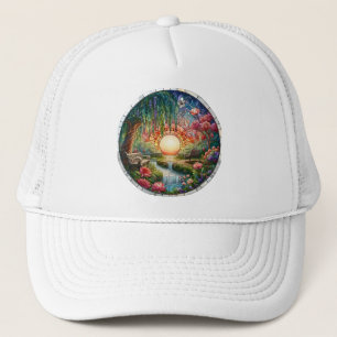 Casquette Mosaïque en verre tendu du parc enchanté