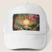 Casquette Mosaïque en verre tendu du parc enchanté (Devant)