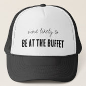 Casquette Most Likely To BE AT THE BUFFET Funny Cruise (Devant)