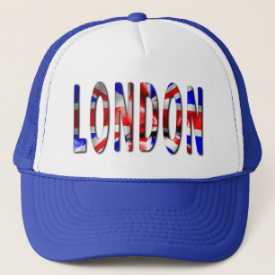 Casquette Mot De Londres Avec Trucker À Drapeau