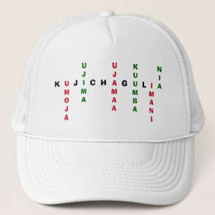 Casquette Mot de passe personnalisé Kwanzaa NGUZO SABA